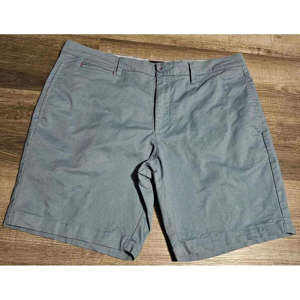 Untuckit Mens St. Vincent Chino Golf Shorts Size‎ 36 Color Blue Stone Outdoor